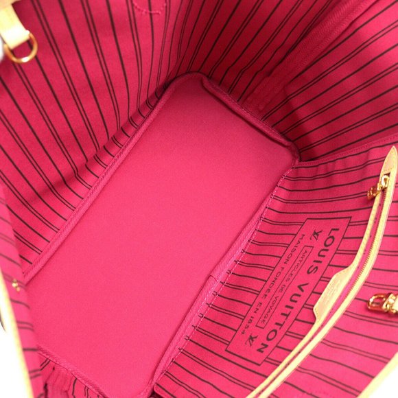 Auth NEW Louis Vuitton Neverfull MM monogram pivone with wallet pouch pivone - Picture 8 of 13